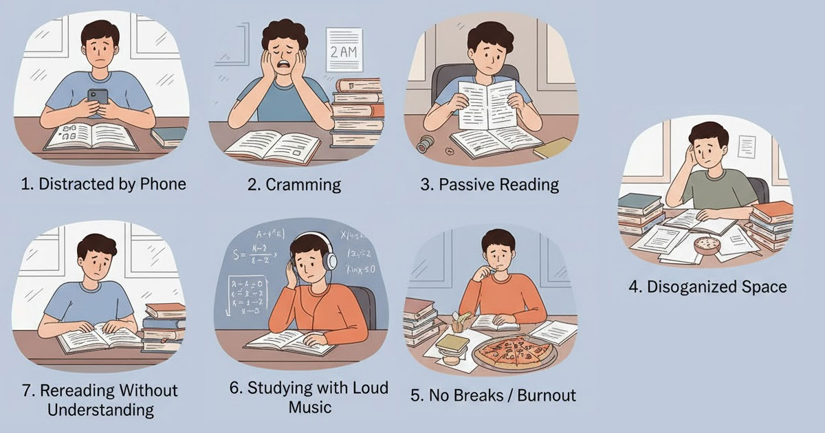 7 Kesalahan Umum Saat Belajar yang Bikin Kamu Jadi Lambat