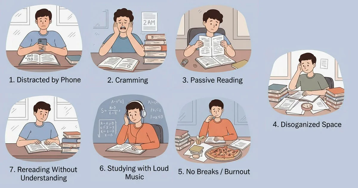 7 Kesalahan Umum Saat Belajar yang Bikin Kamu Jadi Lambat